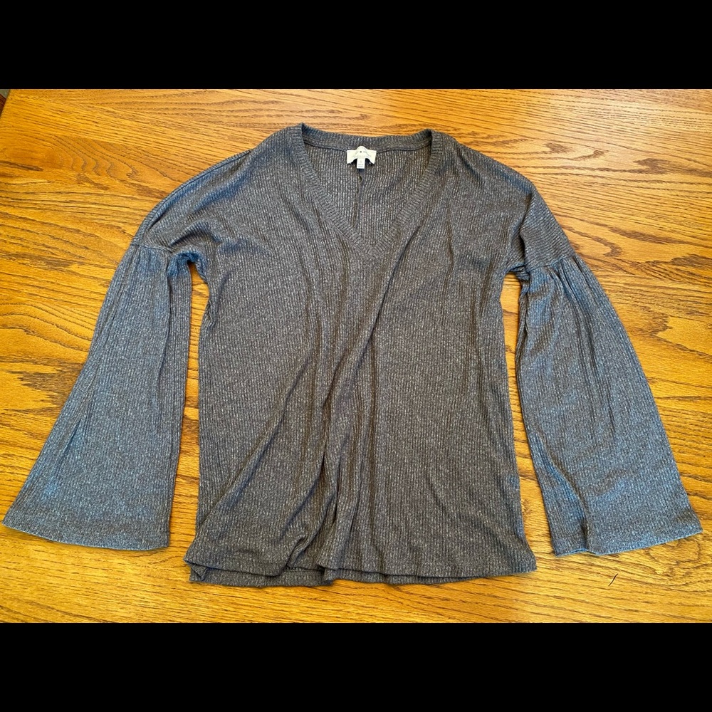 Lucky Brand Flare Sleeve Ribbed Sweater NWOT